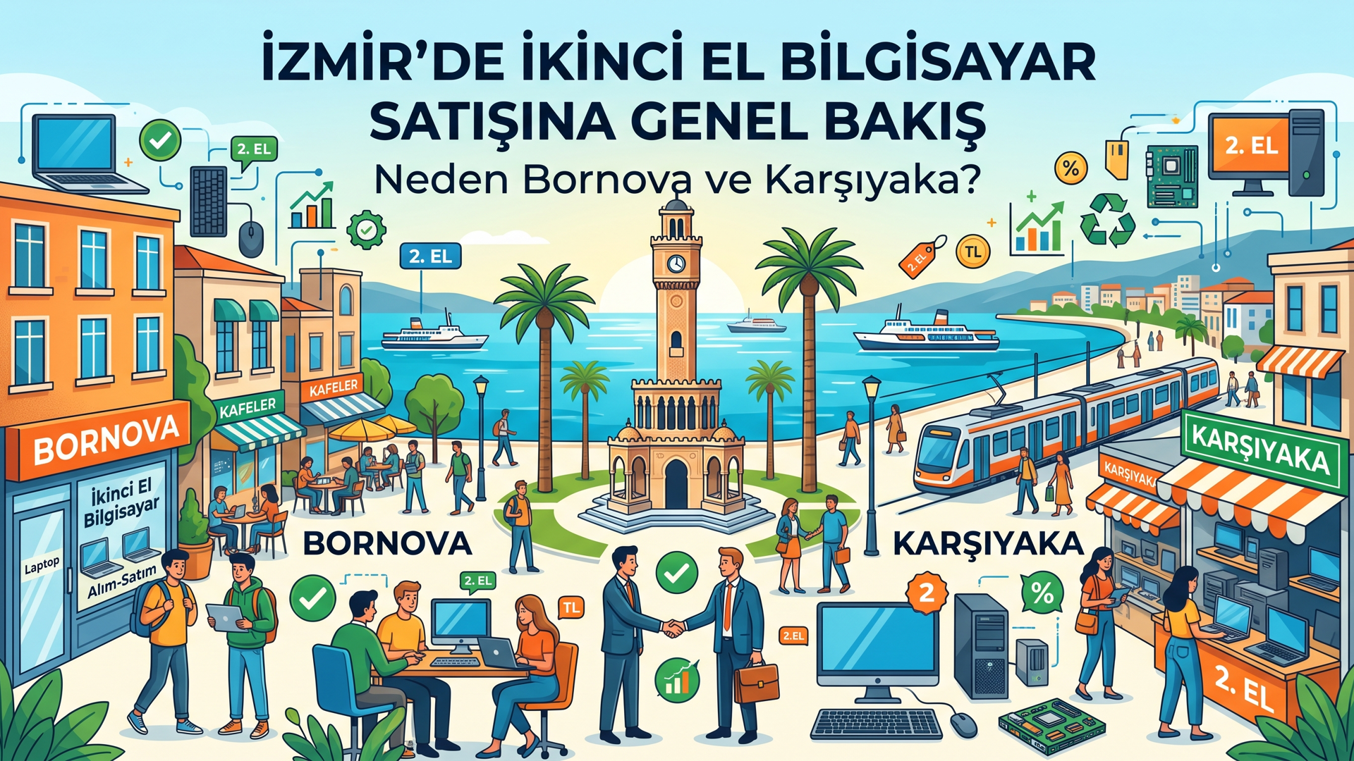 İzmir’de İkinci El Bilgisayar Satışına Genel Bakış: Neden Bornova ve Karşıyaka? - NKZ Bilgisayar