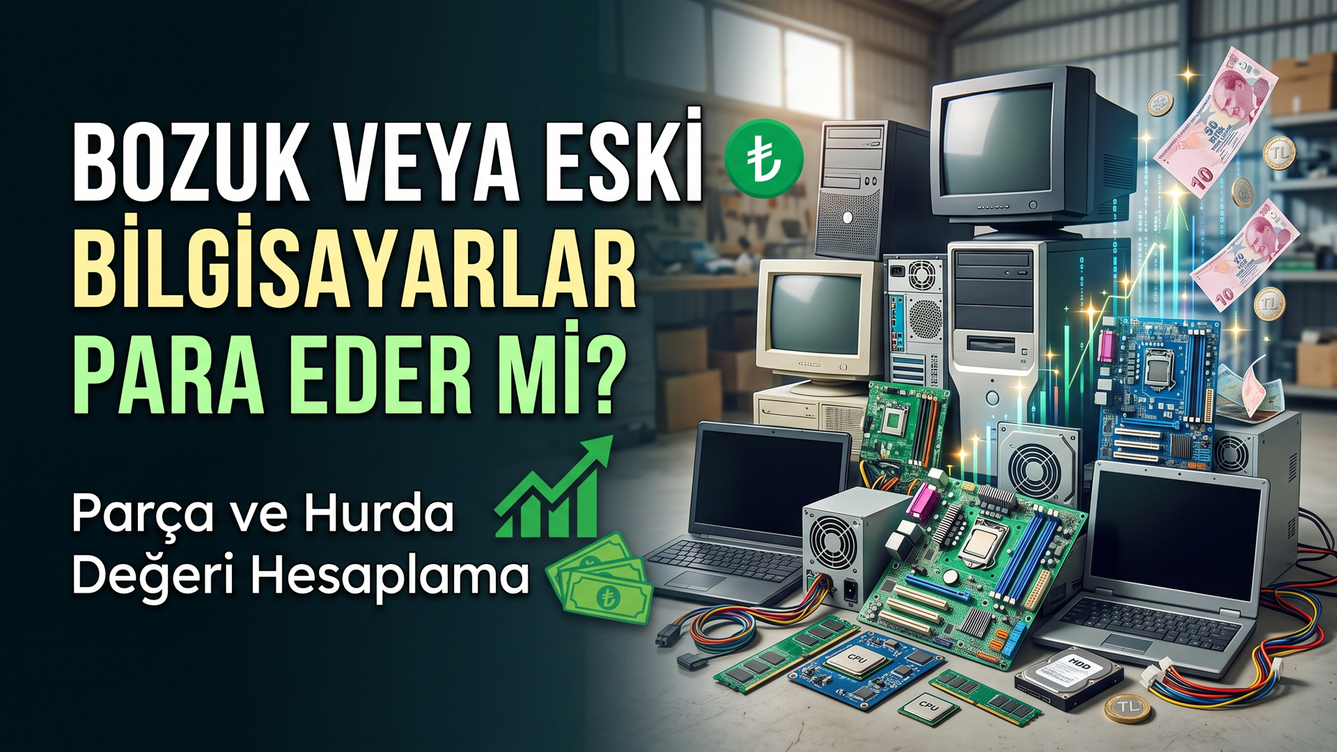 Bozuk veya Eski Bilgisayarlar Para Eder mi? Parça ve Hurda Değeri Hesaplama - NKZ Bilgisayar
