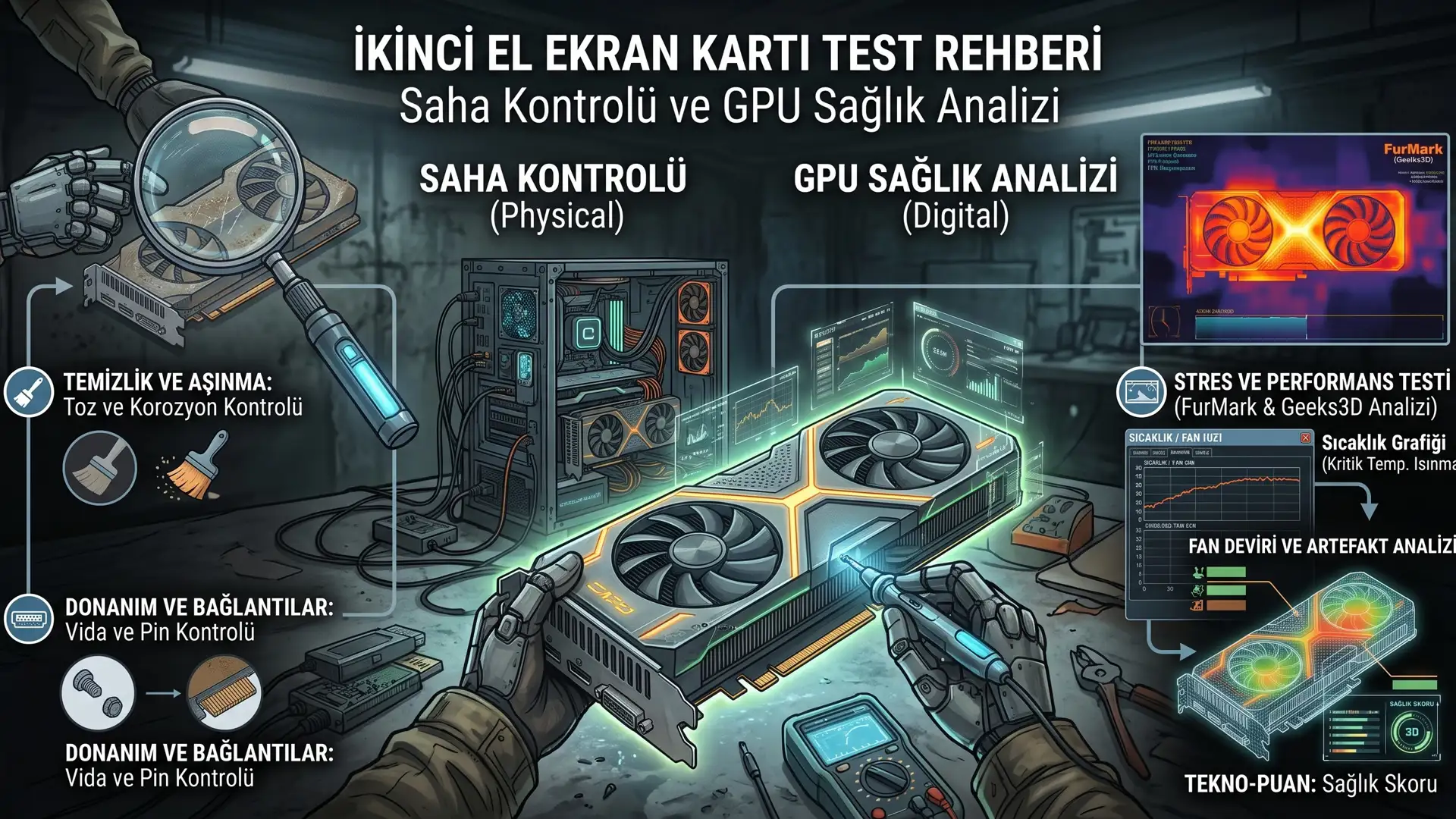İkinci El Ekran Kartı Test Rehberi: Saha Kontrolü ve GPU Sağlık Analizi - NKZ Bilgisayar